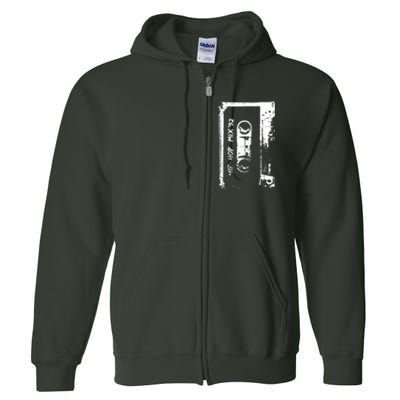 Cassette Retro 90s Style Full Zip Hoodie