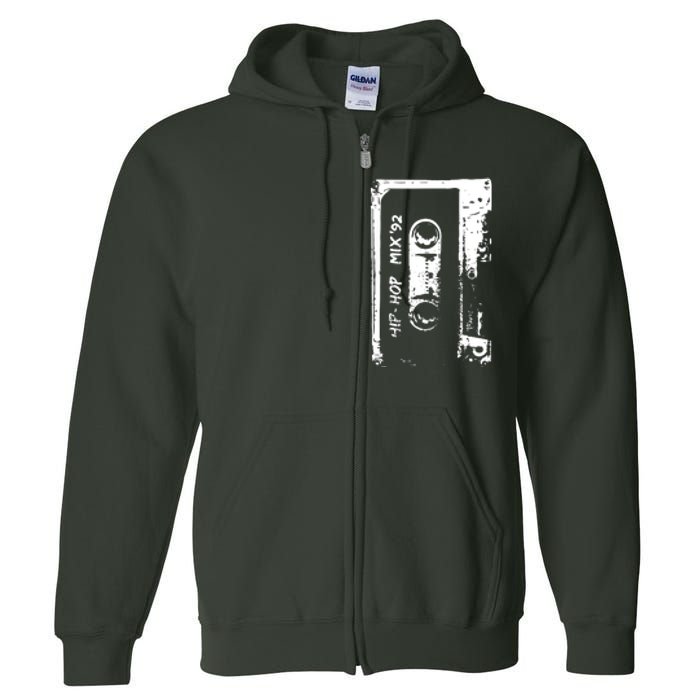 Cassette Retro 90s Style Full Zip Hoodie