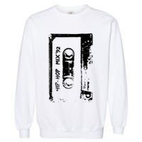 Cassette Retro 90s Style Garment-Dyed Sweatshirt