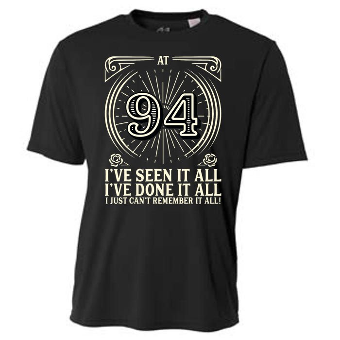 CanT Remember 94 Years Old Funny 94th Birthday Cooling Performance Crew T-Shirt