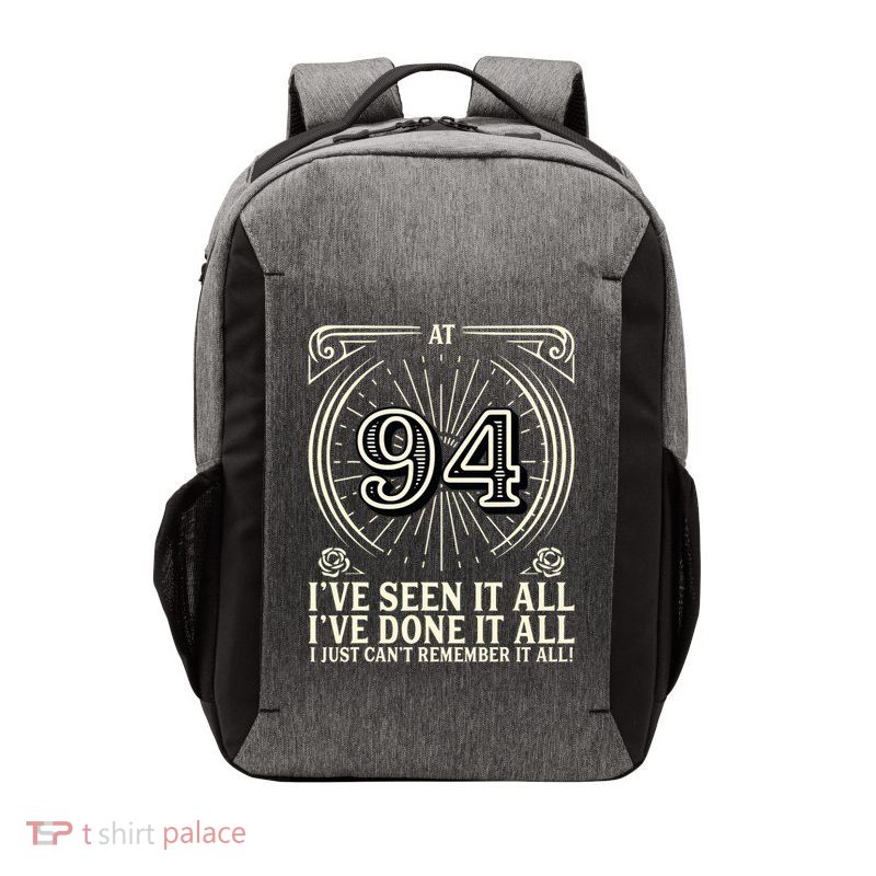 CanT Remember 94 Years Old Funny 94th Birthday Vector Backpack