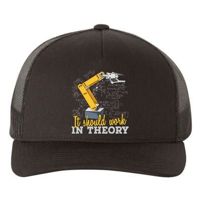 Cartoon Robotic Arm Funny Robotics Engineer Yupoong Adult 5-Panel Trucker Hat