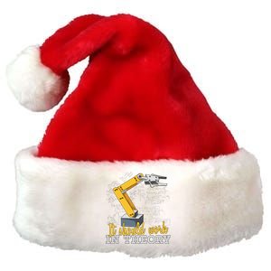 Cartoon Robotic Arm Funny Robotics Engineer Premium Christmas Santa Hat