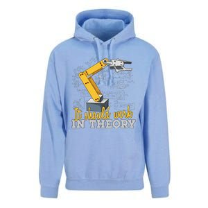 Cartoon Robotic Arm Funny Robotics Engineer Unisex Surf Hoodie