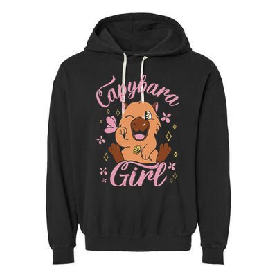 Capybara  Rodent Animals Capybaras Funny Capybara  Garment-Dyed Fleece Hoodie