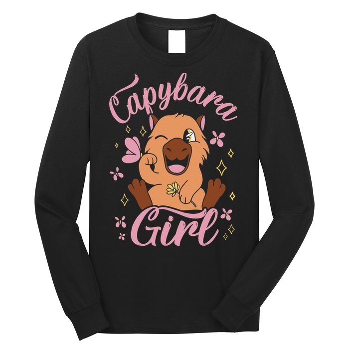 Capybara  Rodent Animals Capybaras Funny Capybara  Long Sleeve Shirt
