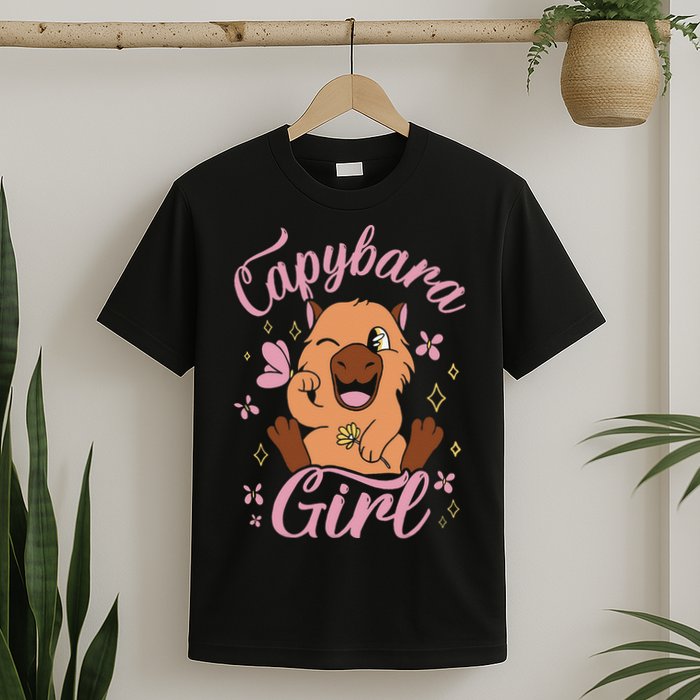 Capybara  Rodent Animals Capybaras Funny Capybara  T-Shirt