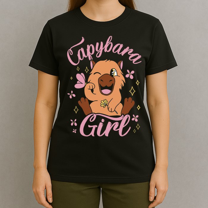 Capybara  Rodent Animals Capybaras Funny Capybara  T-Shirt