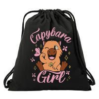 Capybara  Rodent Animals Capybaras Funny Capybara  Drawstring Bag