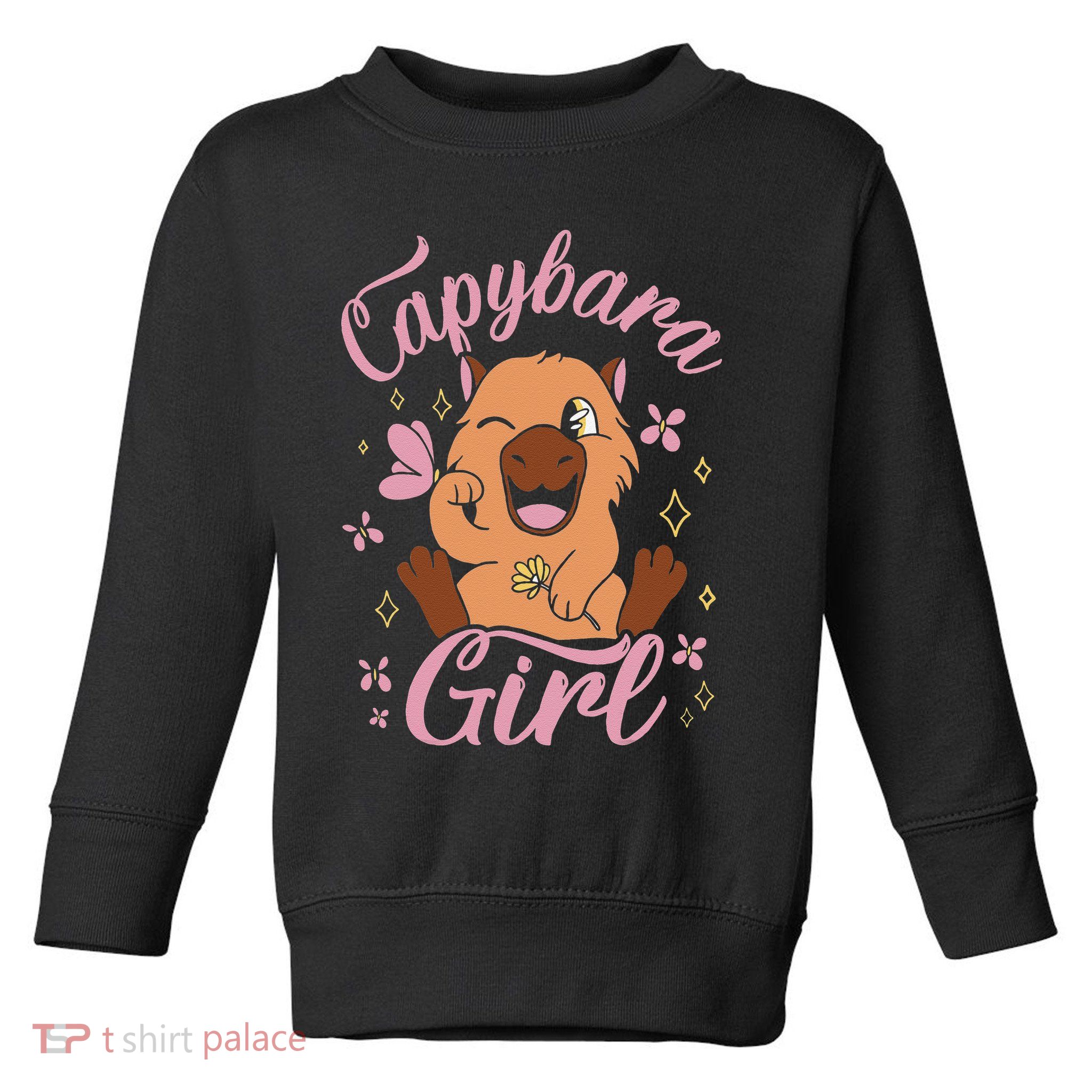 Capybara  Rodent Animals Capybaras Funny Capybara  Toddler Sweatshirt