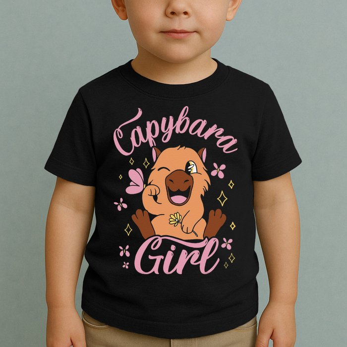 Capybara  Rodent Animals Capybaras Funny Capybara  Toddler T-Shirt