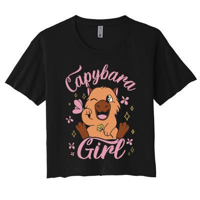 Capybara  Rodent Animals Capybaras Funny Capybara  Crop Top