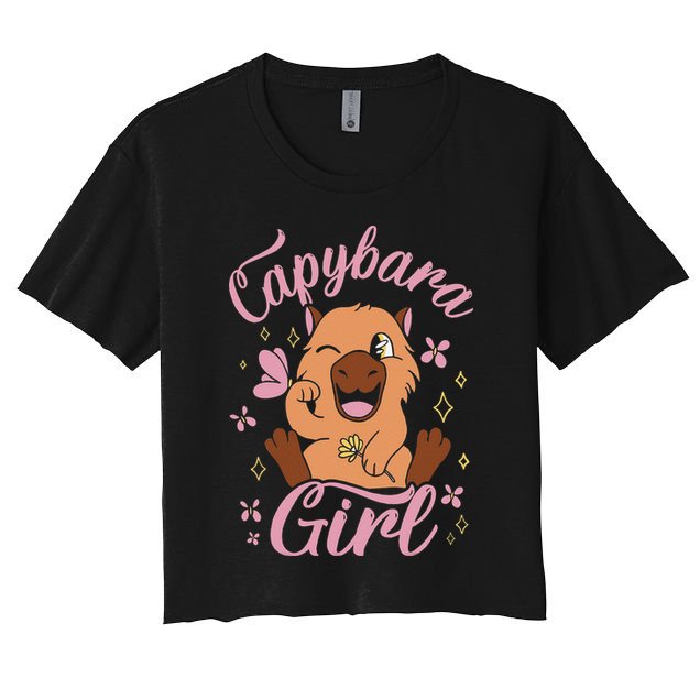 Capybara  Rodent Animals Capybaras Funny Capybara  Crop Top
