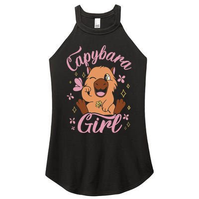 Capybara  Rodent Animals Capybaras Funny Capybara  Women's Perfect Tri Rocker Tank