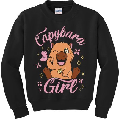Capybara  Rodent Animals Capybaras Funny Capybara  Kids Sweatshirt
