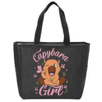 Capybara  Rodent Animals Capybaras Funny Capybara  Zip Tote Bag