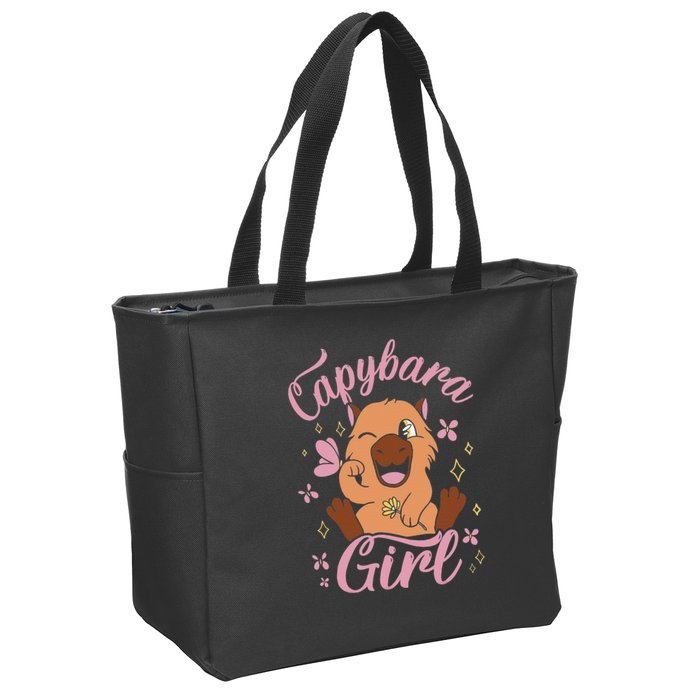 Capybara  Rodent Animals Capybaras Funny Capybara  Zip Tote Bag