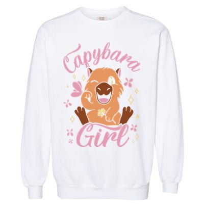 Capybara  Rodent Animals Capybaras Funny Capybara  Garment-Dyed Sweatshirt