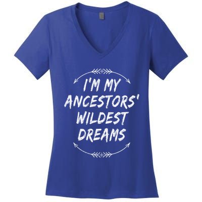 Celebrate Roots Ancestors Wildest Dream Family Gathering Cute Gift Women's V-Neck T-Shirt