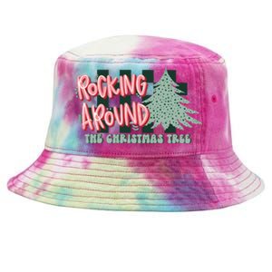 Christmas Rocking Around Dtf Transfer Ready To Press Direct To Film Tie-Dyed Bucket Hat