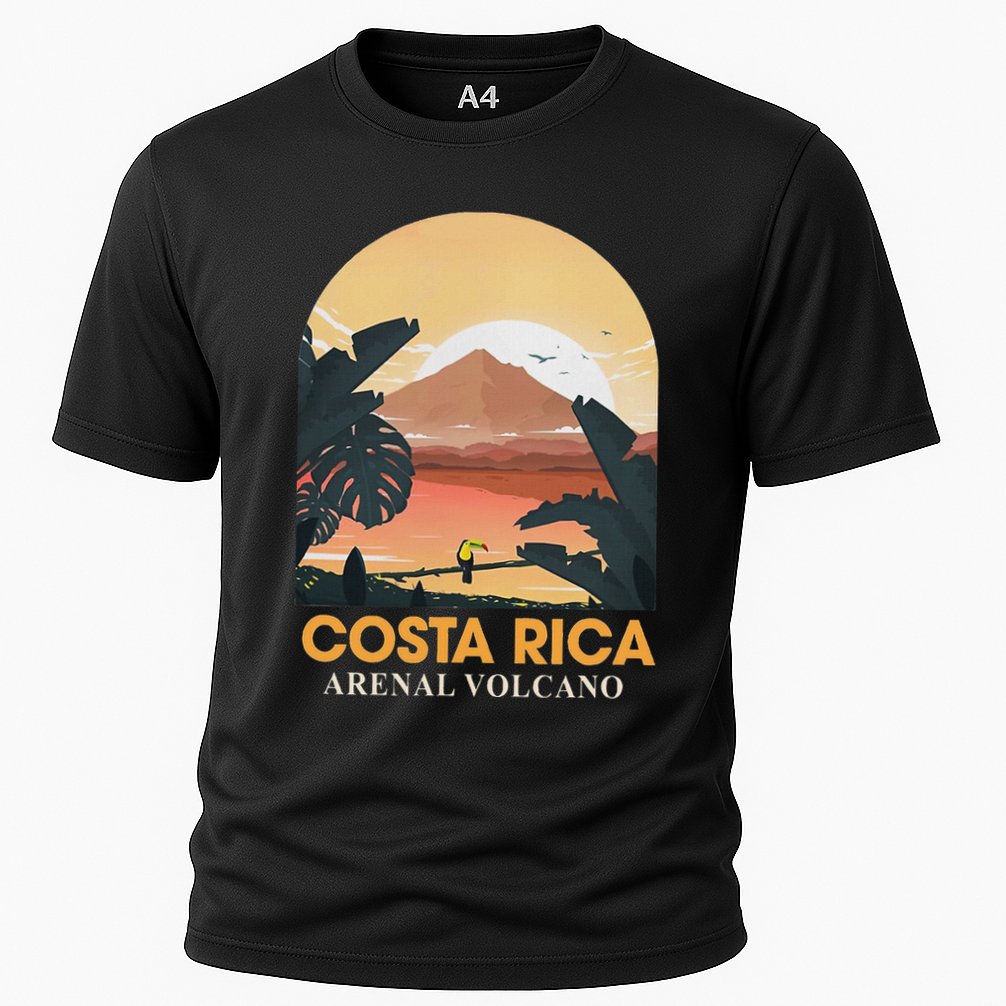 Costa Rica Arenal Volcano Travel Beach Summer Vacation Trip Cooling Performance Crew T-Shirt