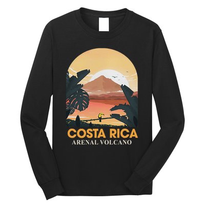 Costa Rica Arenal Volcano Travel Beach Summer Vacation Trip Long Sleeve Shirt