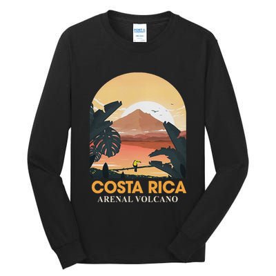 Costa Rica Arenal Volcano Travel Beach Summer Vacation Trip Tall Long Sleeve T-Shirt
