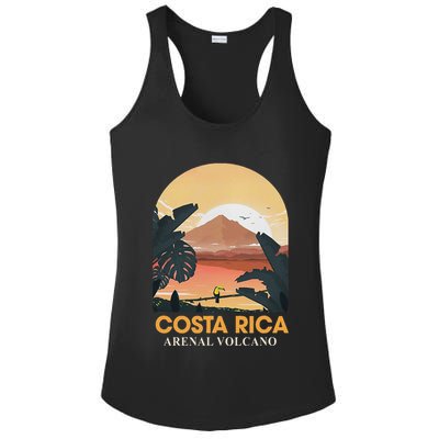Costa Rica Arenal Volcano Travel Beach Summer Vacation Trip Ladies PosiCharge Competitor Racerback Tank