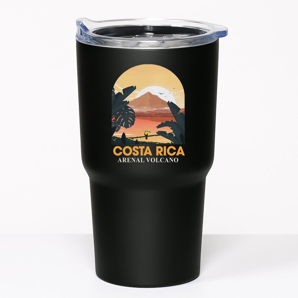 Costa Rica Arenal Volcano Travel Beach Summer Vacation Trip Tumbler