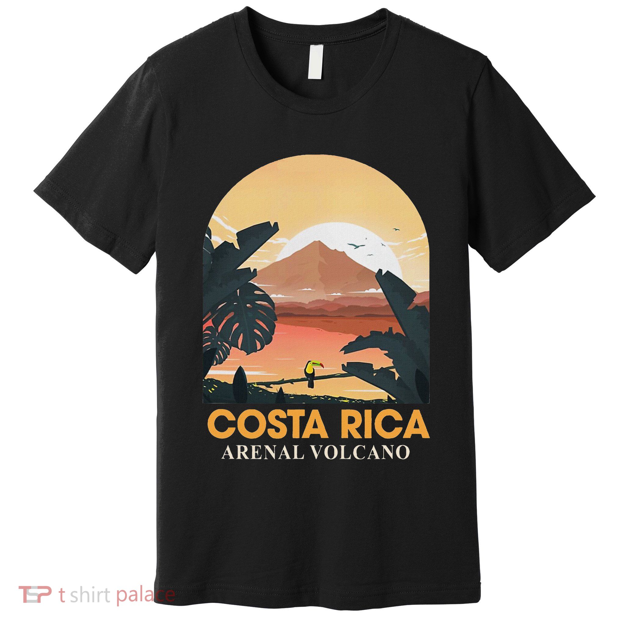 Costa Rica Arenal Volcano Travel Beach Summer Vacation Trip Premium T-Shirt