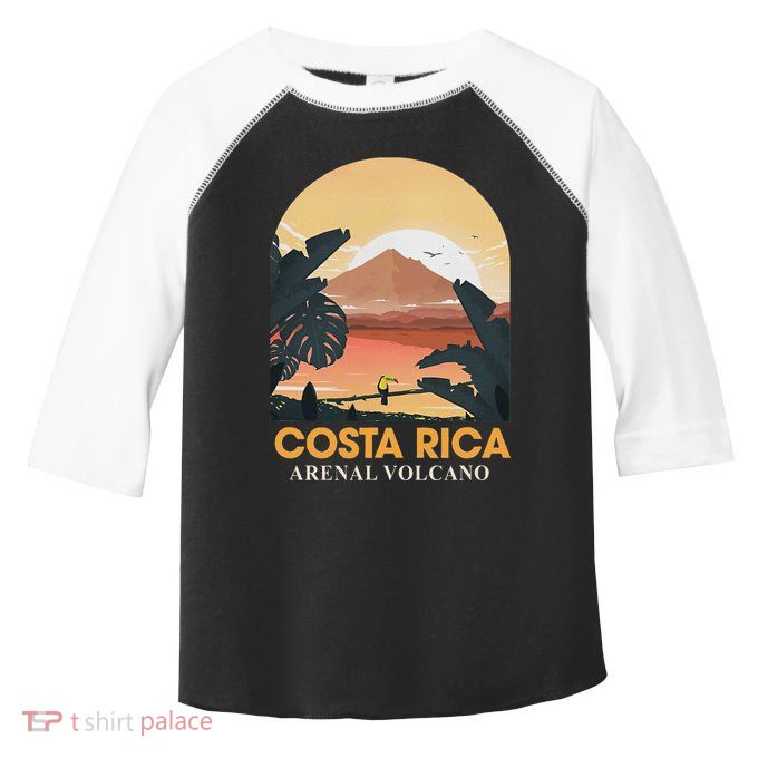 Costa Rica Arenal Volcano Travel Beach Summer Vacation Trip Toddler Fine Jersey T-Shirt