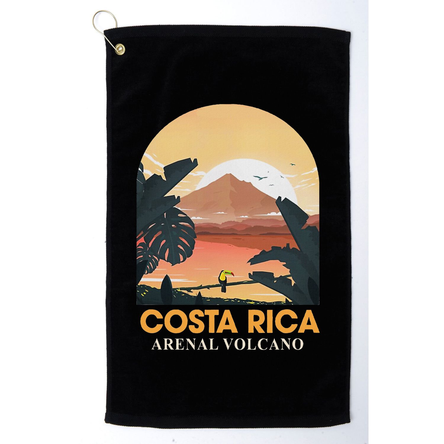 Costa Rica Arenal Volcano Travel Beach Summer Vacation Trip Golf Towel