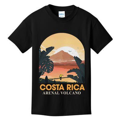 Costa Rica Arenal Volcano Travel Beach Summer Vacation Trip Kids T-Shirt