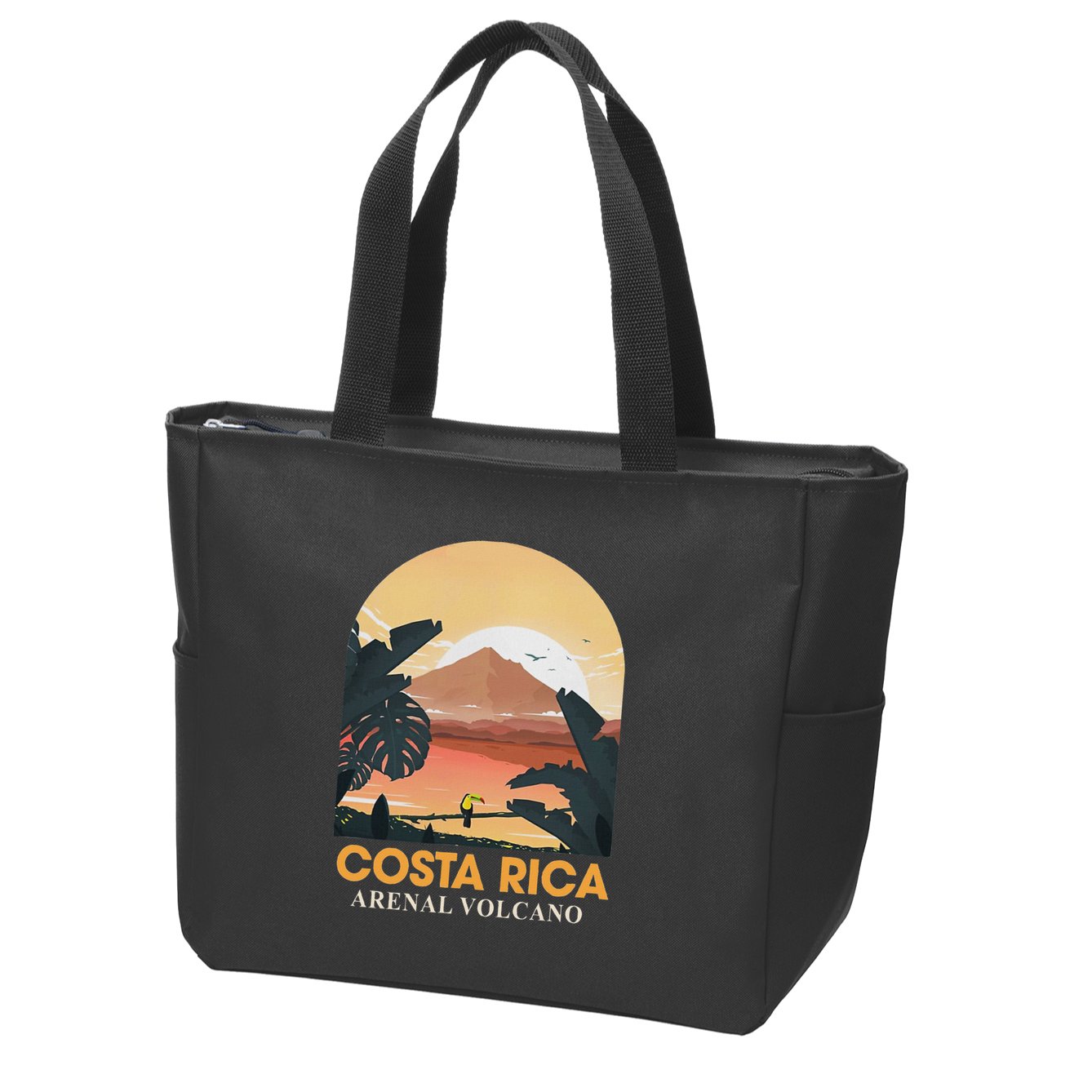 Costa Rica Arenal Volcano Travel Beach Summer Vacation Trip Zip Tote Bag