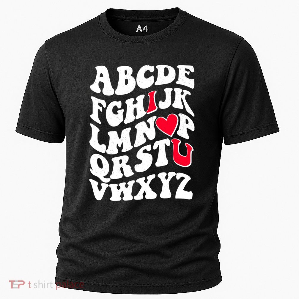 Cute Retro Abcs I Love You Valentine School Teacher Student Life Cooling Performance Crew T-Shirt