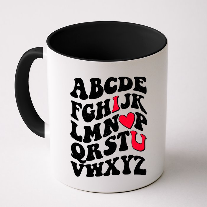 Cute Retro Abcs I Love You Valentine School Teacher Student Life Mug