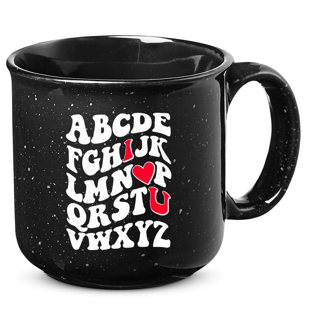 Cute Retro Abcs I Love You Valentine School Teacher Student Life 15oz Campfire Ceramic Mug