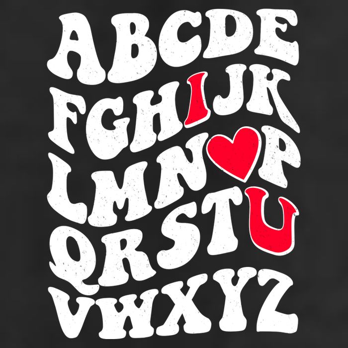 Cute Retro Abcs I Love You Valentine School Teacher Student Life Beanie