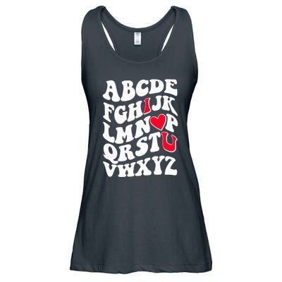 Cute Retro Abcs I Love You Valentine School Teacher Student Life Ladies Essential Flowy Tank