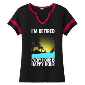 Cool Retirement Art For Women Retirement Retired Retiree Ladies Halftime Notch Neck Tee