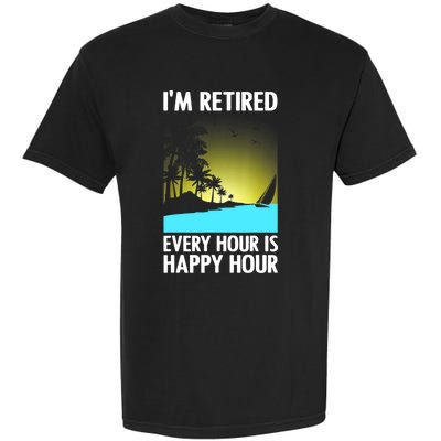 Cool Retirement Art For Women Retirement Retired Retiree Garment-Dyed Heavyweight T-Shirt