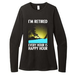 Cool Retirement Art For Women Retirement Retired Retiree Womens CVC Long Sleeve Shirt