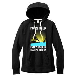 Cool Retirement Art For Women Retirement Retired Retiree Women's Fleece Hoodie