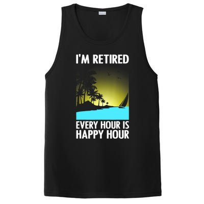 Cool Retirement Art For Women Retirement Retired Retiree PosiCharge Competitor Tank