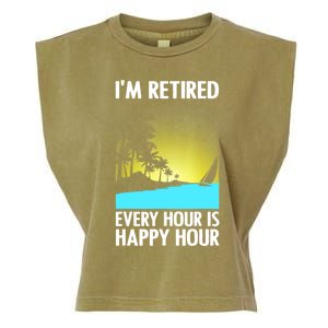 Cool Retirement Art For Women Retirement Retired Retiree Garment-Dyed Women's Muscle Tee