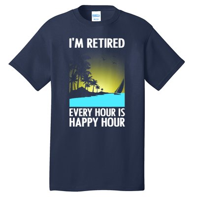 Cool Retirement Art For Women Retirement Retired Retiree Tall T-Shirt