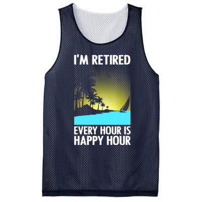 Cool Retirement Art For Women Retirement Retired Retiree Mesh Reversible Basketball Jersey Tank