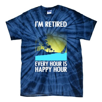 Cool Retirement Art For Women Retirement Retired Retiree Tie-Dye T-Shirt