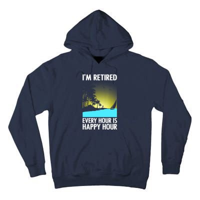 Cool Retirement Art For Women Retirement Retired Retiree Tall Hoodie