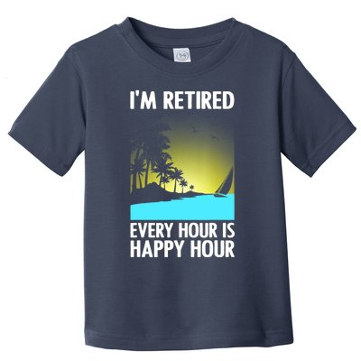 Cool Retirement Art For Women Retirement Retired Retiree Toddler T-Shirt